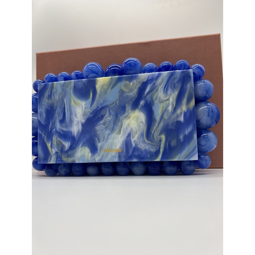 Cult Gaia Glacier Blue Eos Acrylic Clutch - Picture 3 of 3